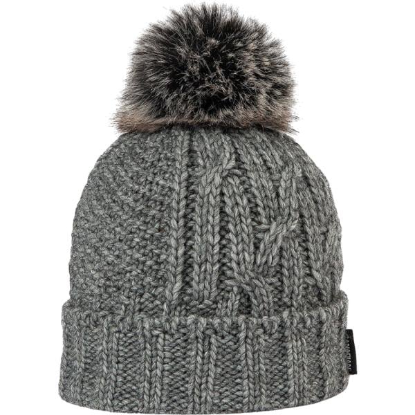 Beanie da donna in grigio scuro made in italy in lana Canadian