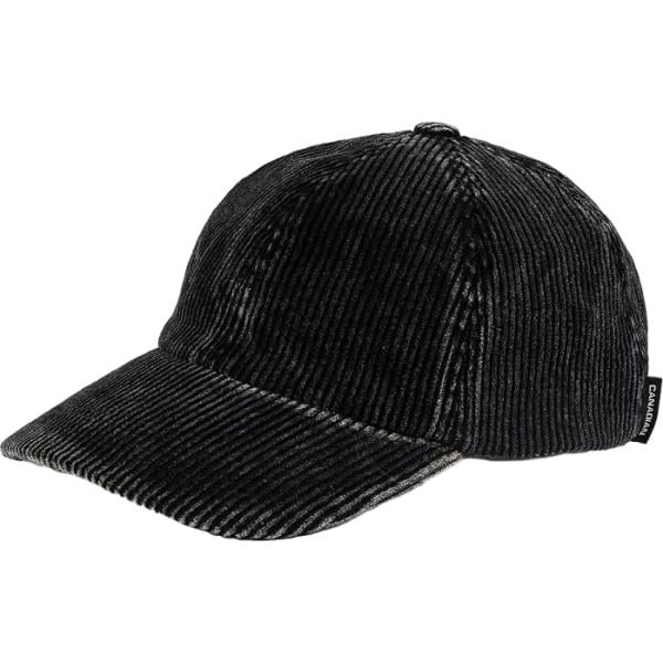 Cappello con visiera da donna in nero pece in cotone Canadian