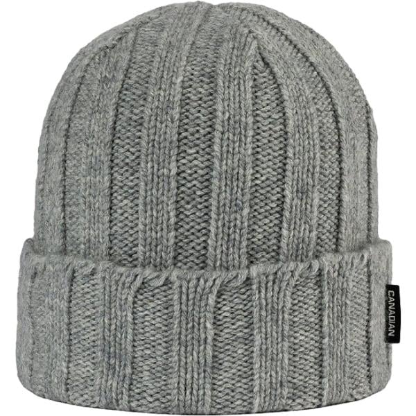 Beanie da uomo in grigio scuro in lana Canadian