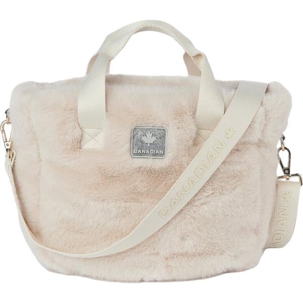 Borsa tote da donna in bianco avorio Canadian