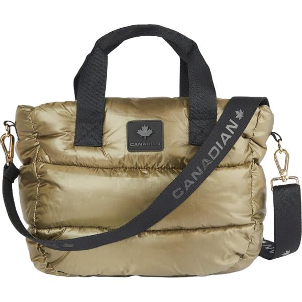 Borsa tote da donna effetto lucido in nylon Canadian