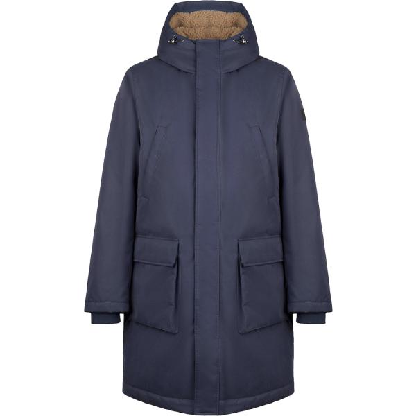 Giacca soprabito da uomo in blu scuro lungo Canadian