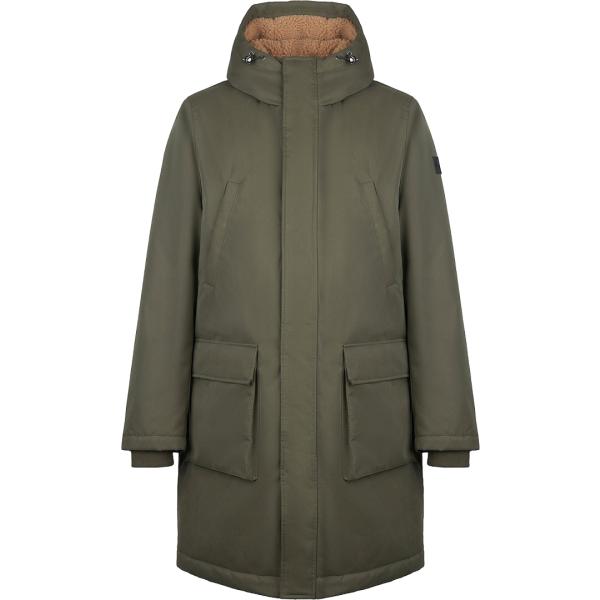 Giacca soprabito da uomo in verde oliva lungo Canadian