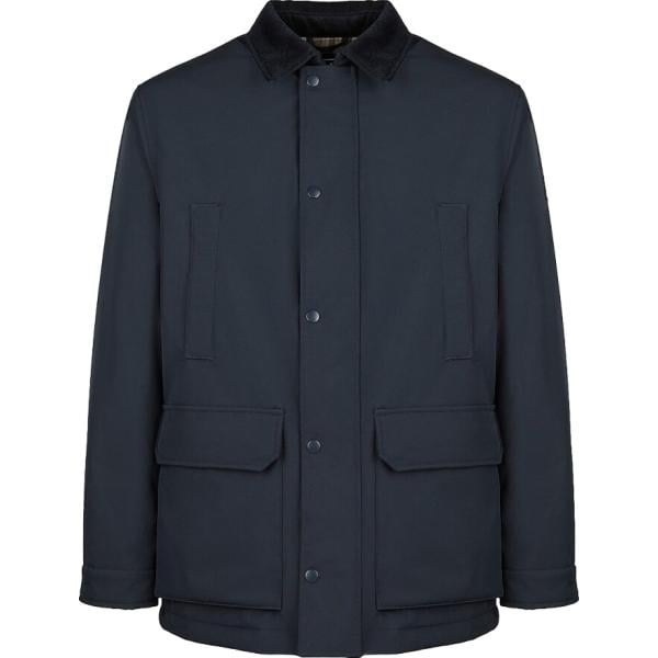 Cappotto da uomo in blu scuro con zip in poliestere Canadian