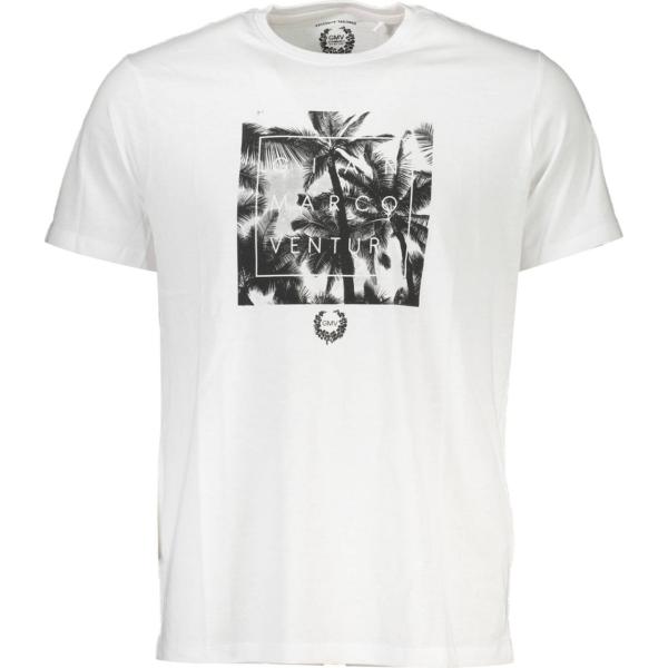 t-shirt Gian marco venturi bianco con stampe