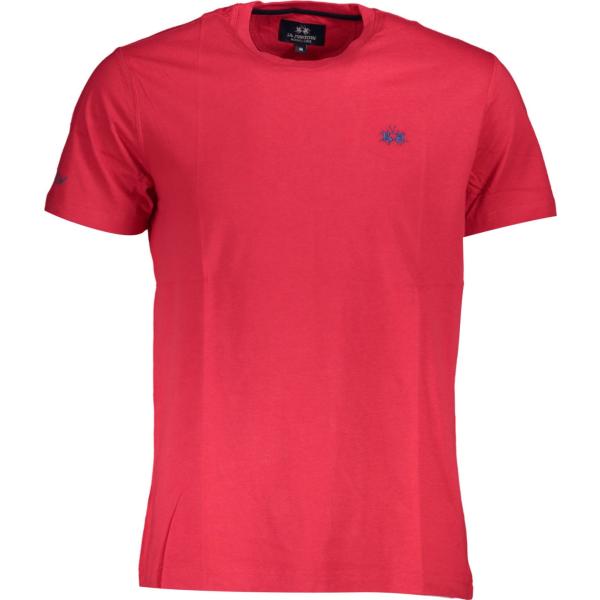 t-shirt La martina rosso con stampe