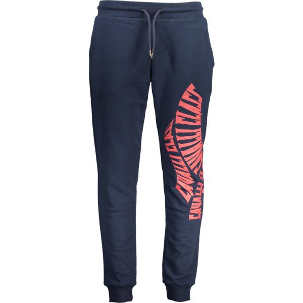 pantaloni Cavalli class blu con stampe