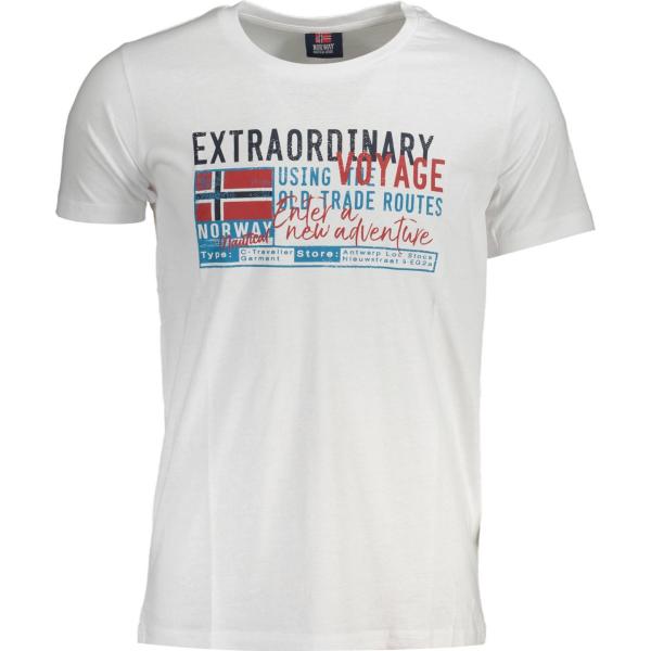 t-shirt Norway 1963 bianco con stampe