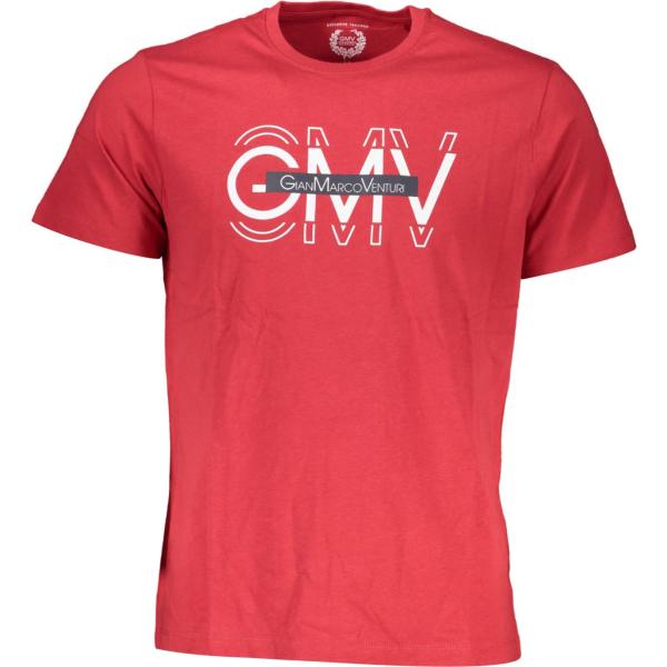 t-shirt Gian marco venturi rosso con stampe