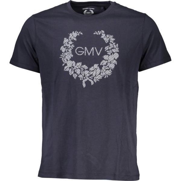 t-shirt Gian marco venturi blu con stampe