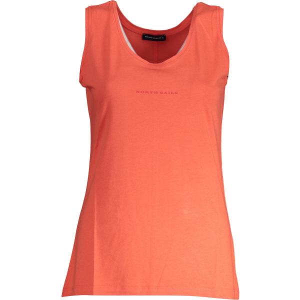 canottiere North sails arancione con stampe
