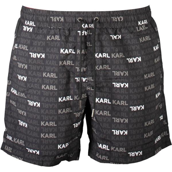 costumi Karl lagerfeld beachwear grigio con stampe