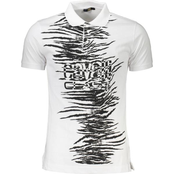 polo Cavalli class bianco con stampe