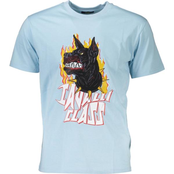 t-shirt Cavalli class blu con stampe