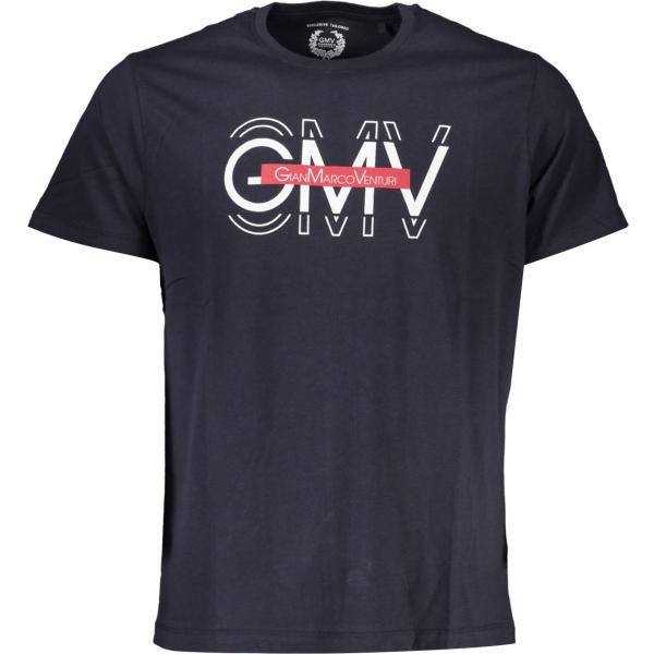 t-shirt Gian marco venturi blu con stampe