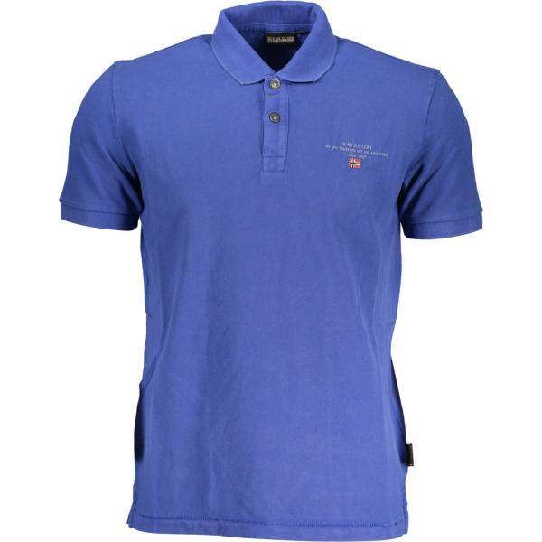 polo Napapijri blu con stampe