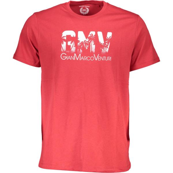 t-shirt Gian marco venturi rosso con stampe