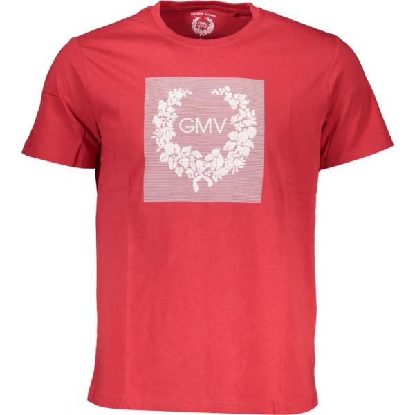 t-shirt Gian marco venturi rosso con stampe