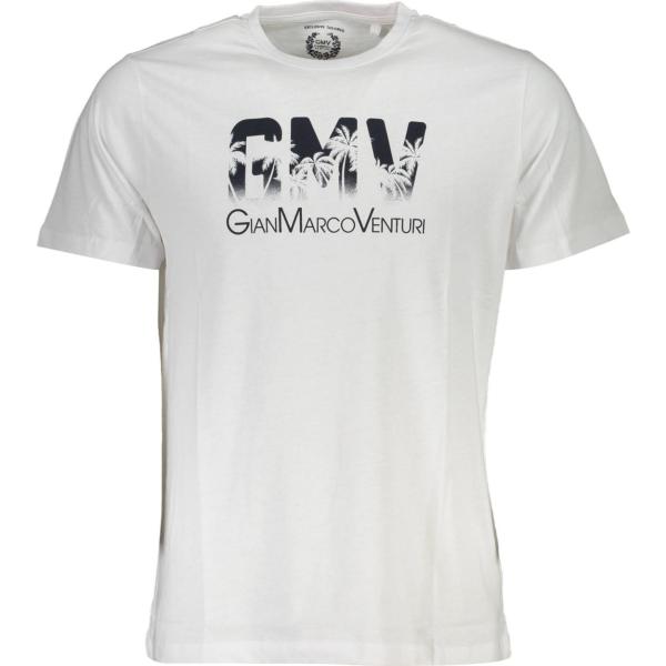 t-shirt Gian marco venturi bianco con stampe