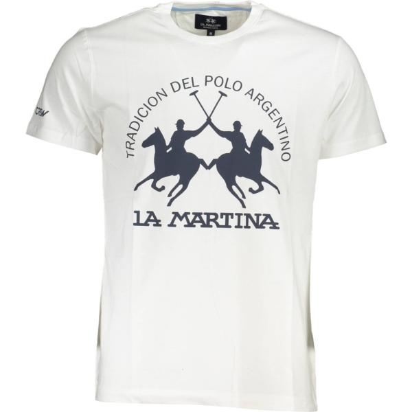 t-shirt La martina bianco con stampe
