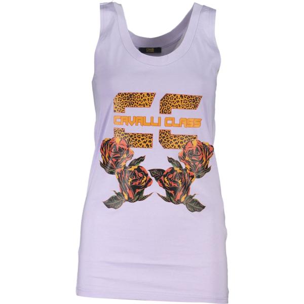 canottiere Cavalli class viola con stampe