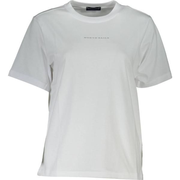 t-shirt North sails bianco con stampe