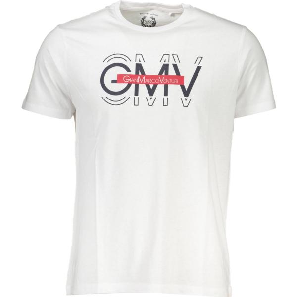 t-shirt Gian marco venturi bianco con stampe