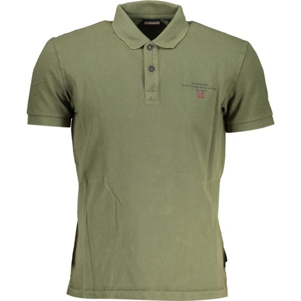 polo Napapijri verde con stampe
