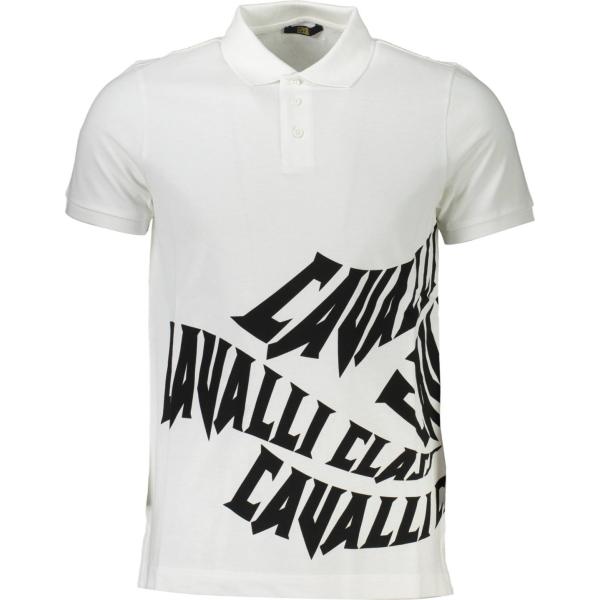 polo Cavalli class bianco con stampe