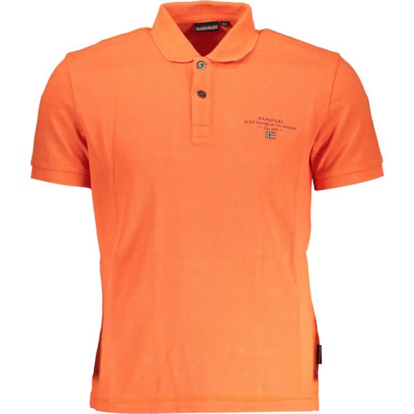 polo Napapijri arancione con stampe