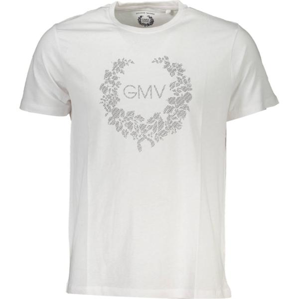 t-shirt Gian marco venturi bianco con stampe