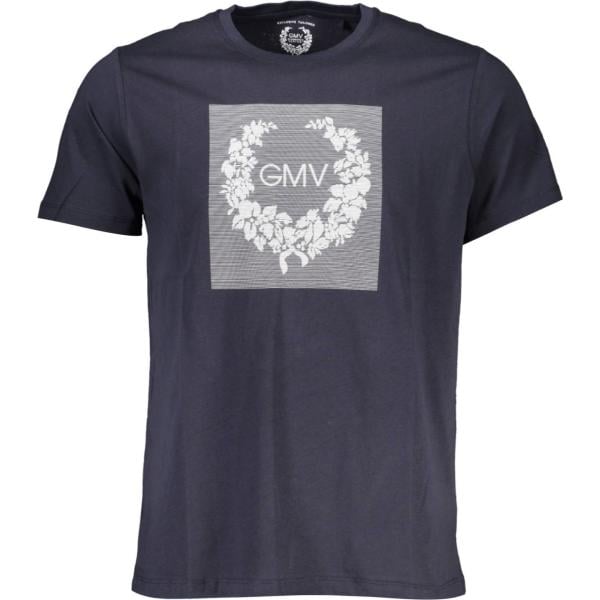t-shirt Gian marco venturi blu con stampe