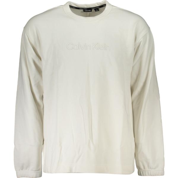 felpe sportive Calvin klein bianco con stampe