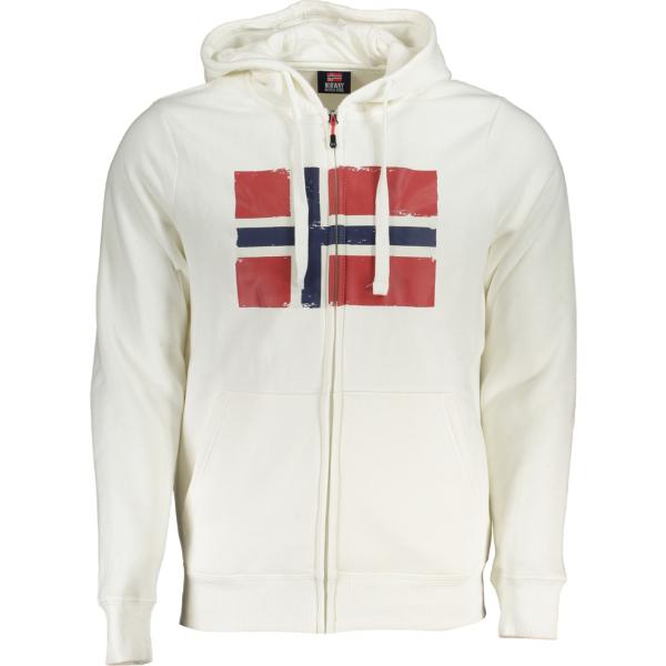 felpe con cappuccio Norway 1963 bianco con stampe