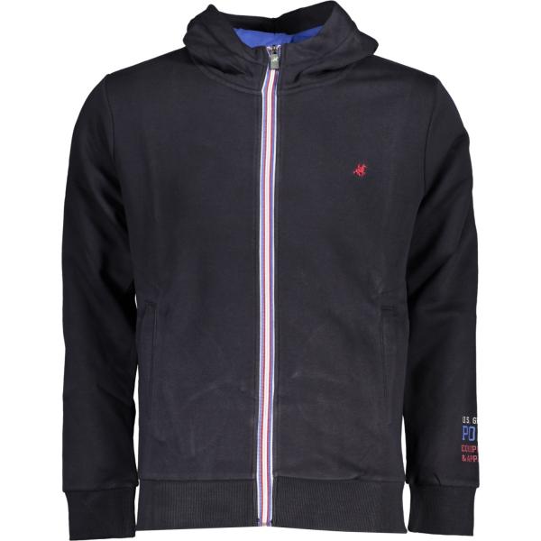 felpe con cappuccio U.s. grand polo grigio con stampe