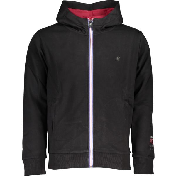 felpe con cappuccio U.s. grand polo nero con stampe