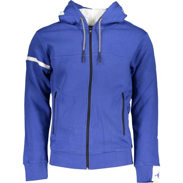 felpe con cappuccio U.s. grand polo blu con stampe