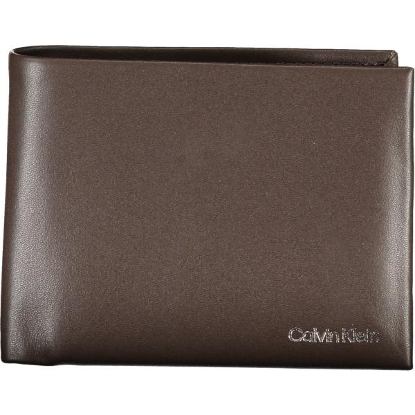 portafogli Calvin klein marrone con stampe