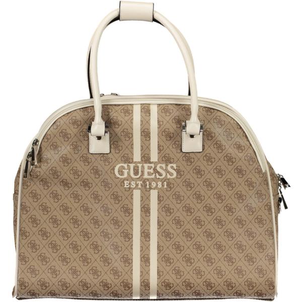 borse sportive Guess jeans marrone con stampe