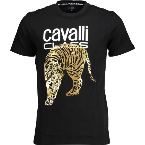 t-shirt Cavalli class nero con stampe