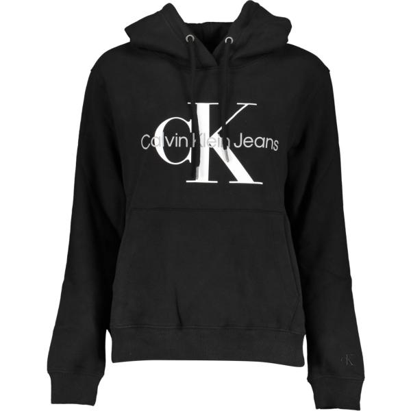 felpe con cappuccio Calvin klein nero con stampe