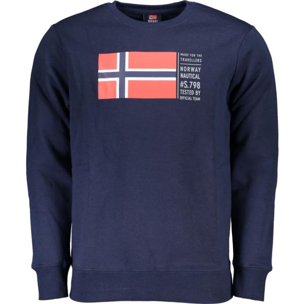 felpe Norway 1963 blu con stampe
