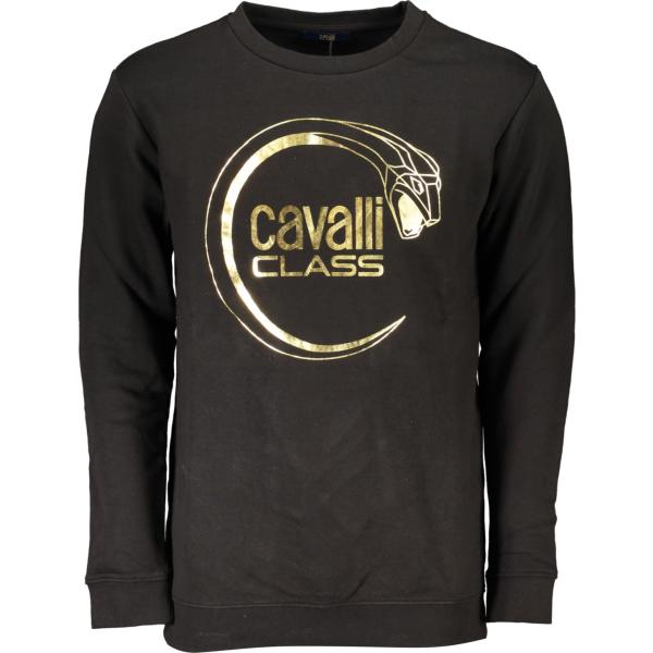 felpe Cavalli class nero con stampe