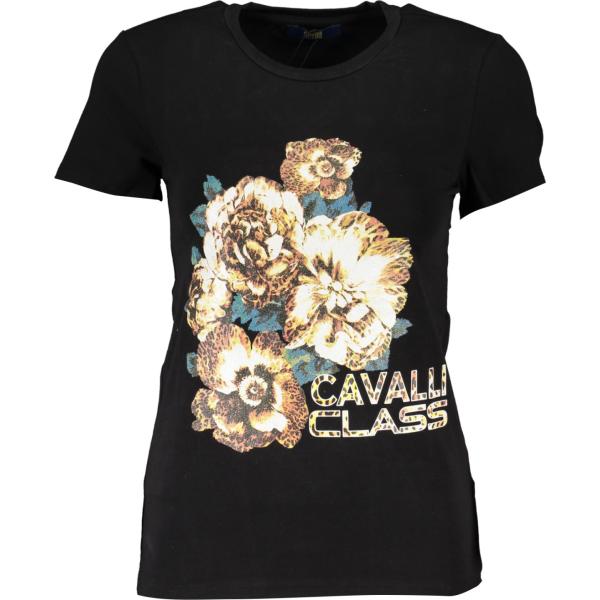 t-shirt Cavalli class nero con stampe