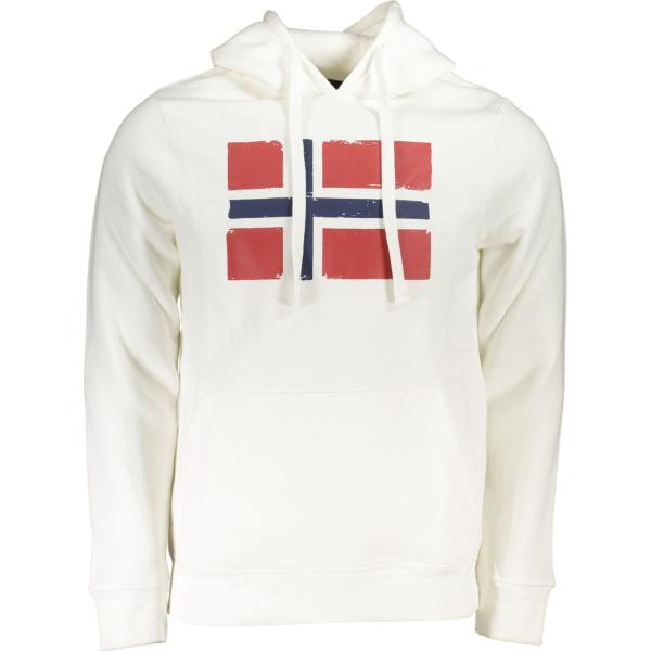felpe con cappuccio Norway 1963 bianco con stampe