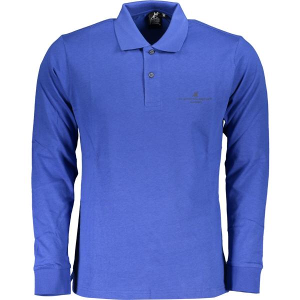 polo U.s. grand polo blu con stampe