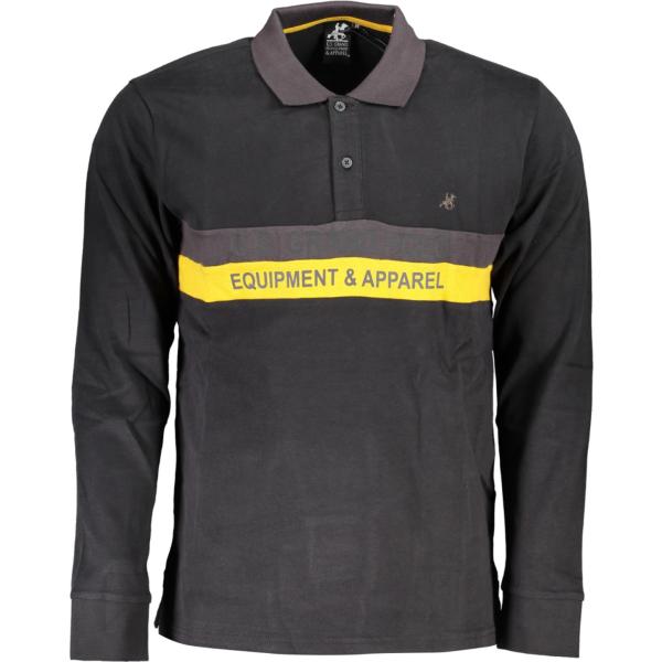 polo U.s. grand polo grigio con stampe