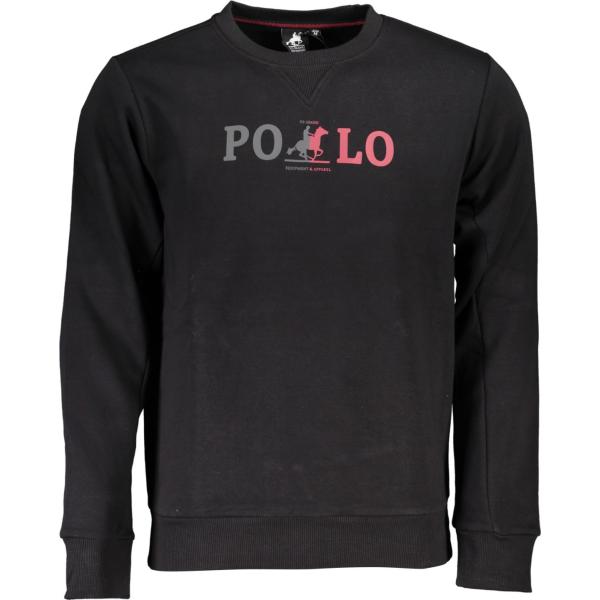 felpe U.s. grand polo nero con stampe