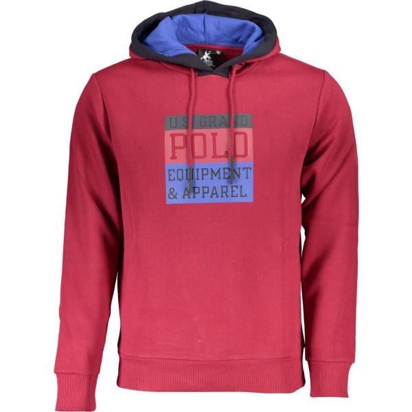 felpe con cappuccio U.s. grand polo rosso con stampe