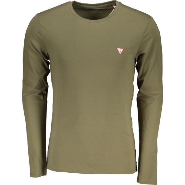 t-shirt Guess jeans verde con stampe